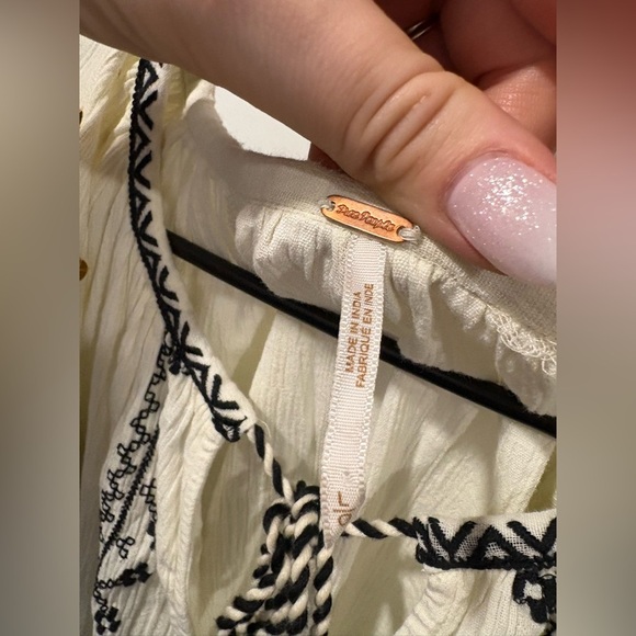 Free People Tallie embroidered tunic in the ivory combo color- 100% Cotton - Picture 5 of 12